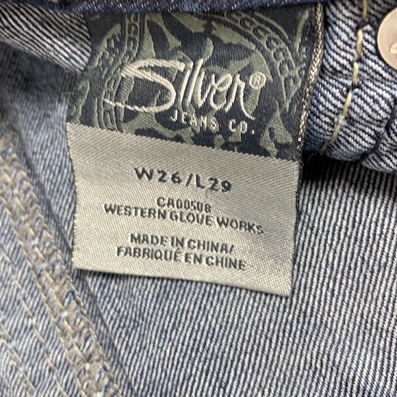 WOMEN’S Silver Blue Suki Jegging Low Rise Size 26 - Picture 12 of 13